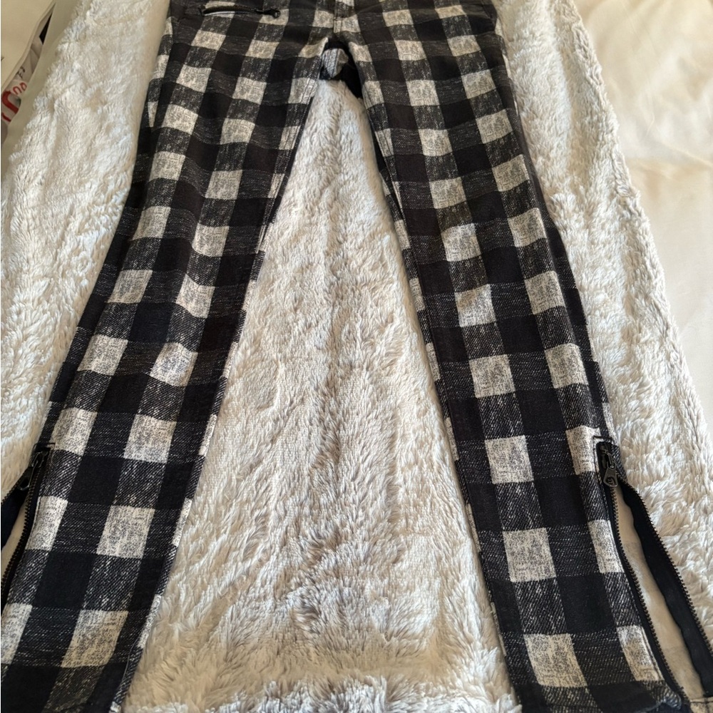 Rag & Bone Monochrome Plaid Jeans